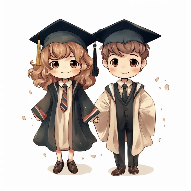 Cute Couple Illustrations Stickers