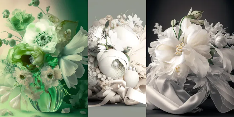 Wedding Flowers Bouquets In A Romantic Style generated by undefined