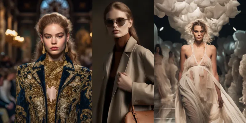 Fashion Design Modeling Photorealistics generated by undefined