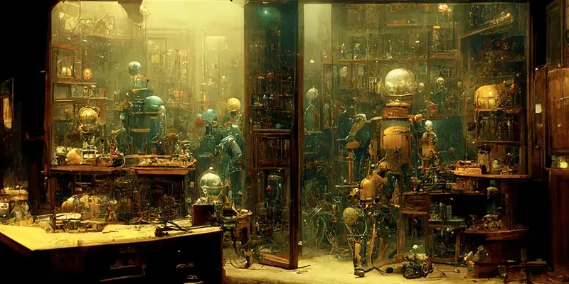 Secret Laboratory Interior generated by undefined