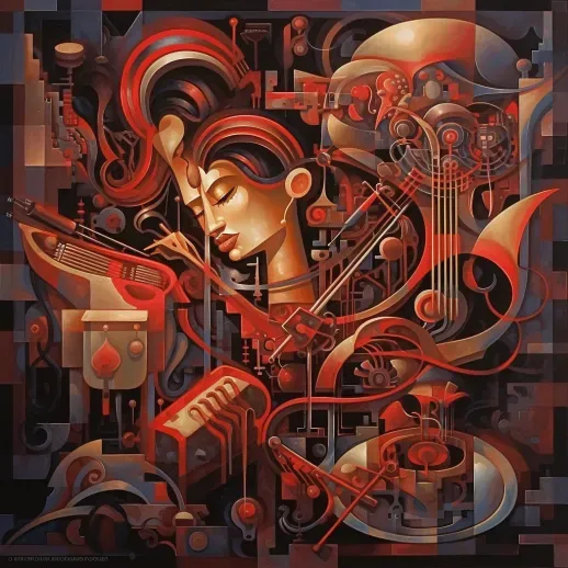 Futurist Aztec Art