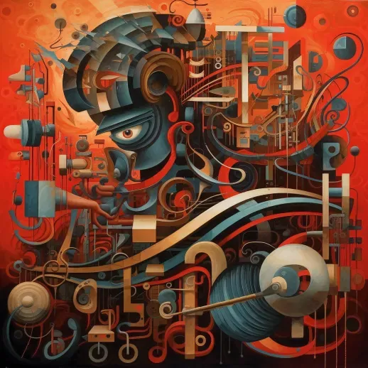 Futurist Aztec Art