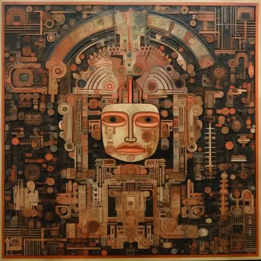 Futurist Aztec Art
