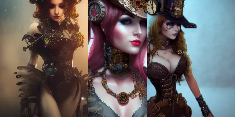 Steampunk Beauties generated by undefined