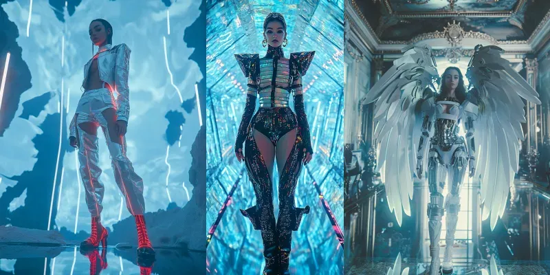 Futuristic Fashion Models generated by undefined