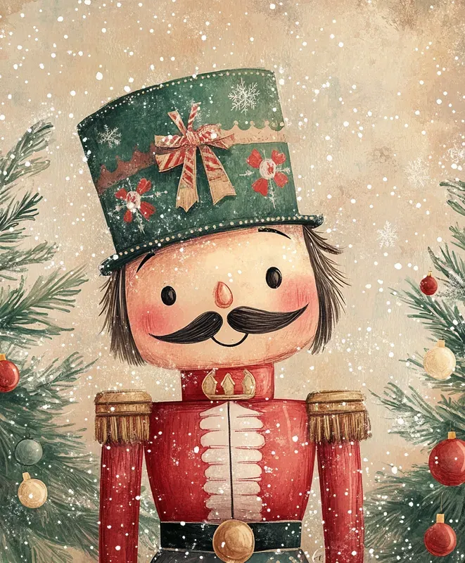Vintage Cozy Christmas Illustrations