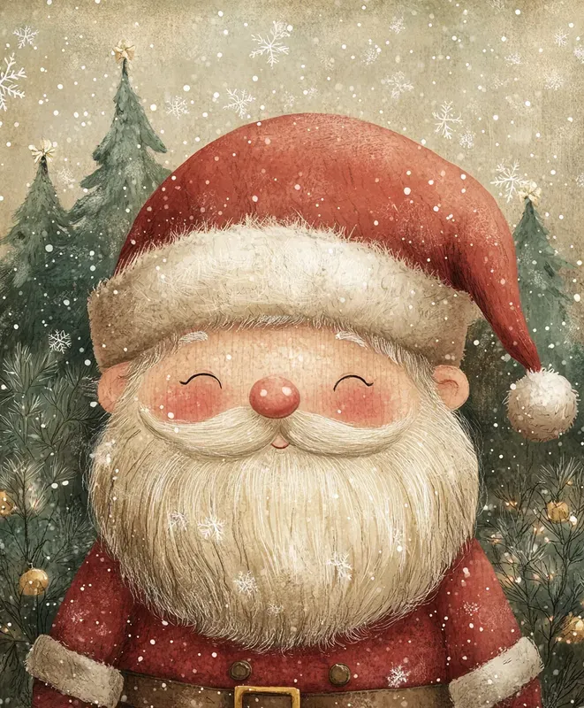 Vintage Cozy Christmas Illustrations