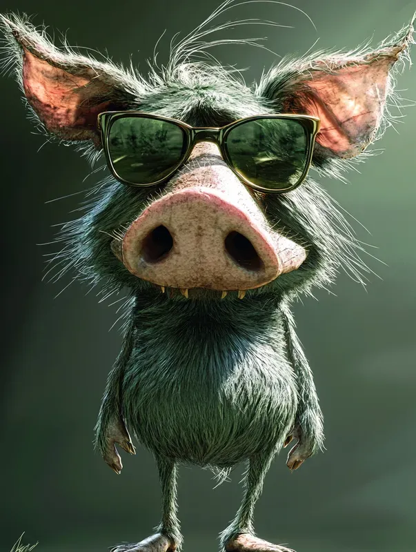 Caricatures Of Bizarre Animals