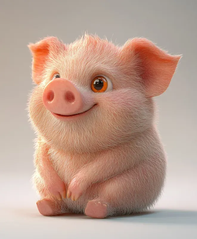 Realistic 3D Cartoon Animals