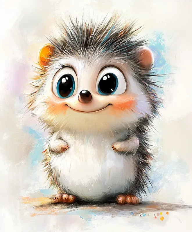 Adorable 3Dlike Cartoon Animals