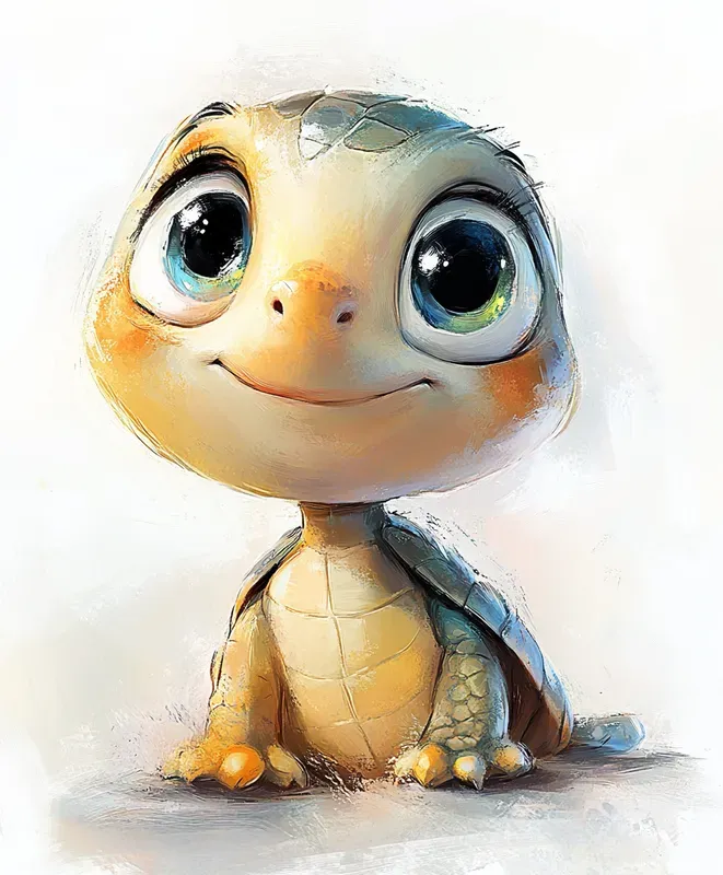 Adorable 3Dlike Cartoon Animals