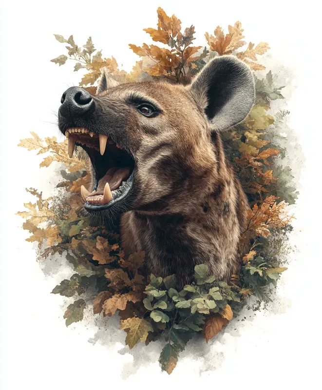 Hyperrealistic Animal Autumn Foliages