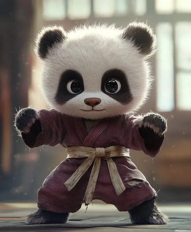 Babies Animals In Martial Art Stances