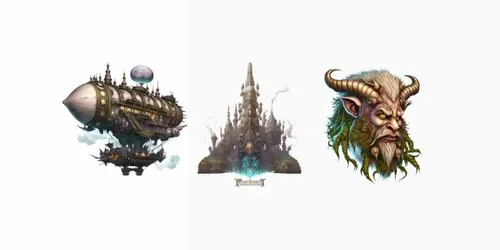 Fantasy Characters & Icons generated by midjourney