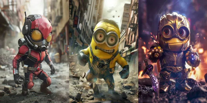 Minion Cosplay Avengers generated by undefined