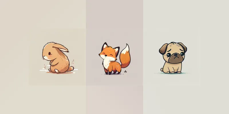 Adorable Animal Illustrations generated by undefined