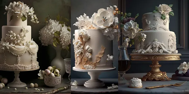 Wedding Cakes generated by undefined