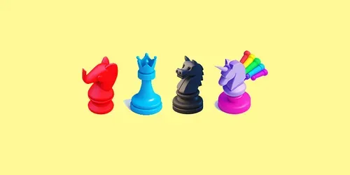 3D Board Game Pieces generated by dalle