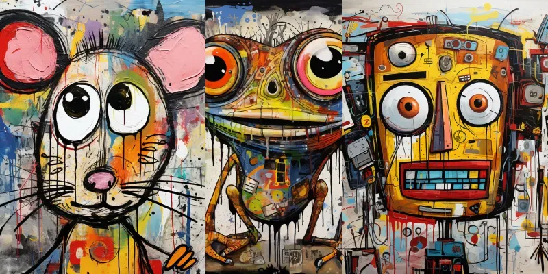 Abstract Expressive Cartoon Caricatures generated by undefined