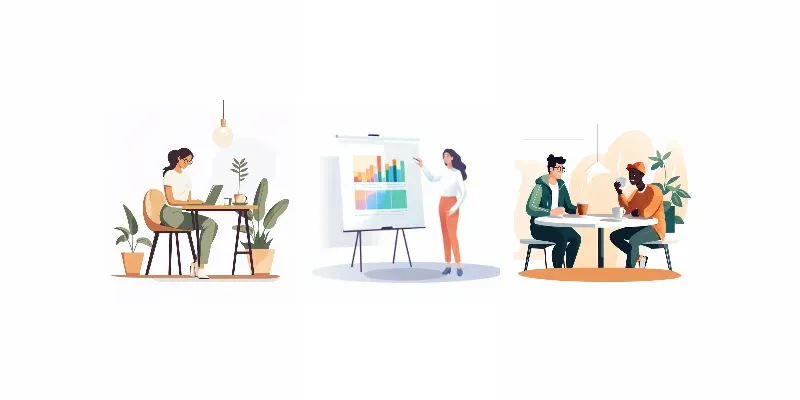 Stylized Corporate Illustrations generated by undefined
