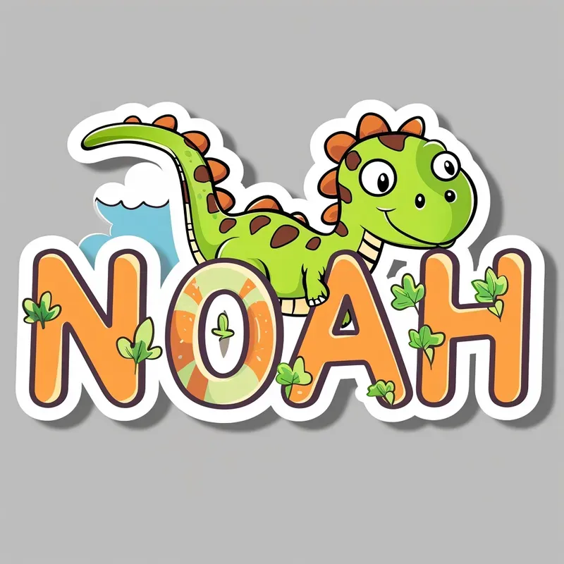 Kids Cartoon Personalised Name Tags
