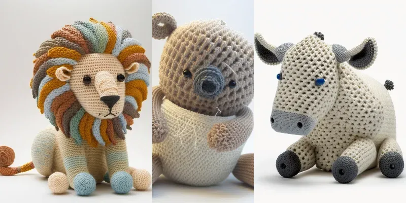 Crocheted Animal Dolls generated by undefined