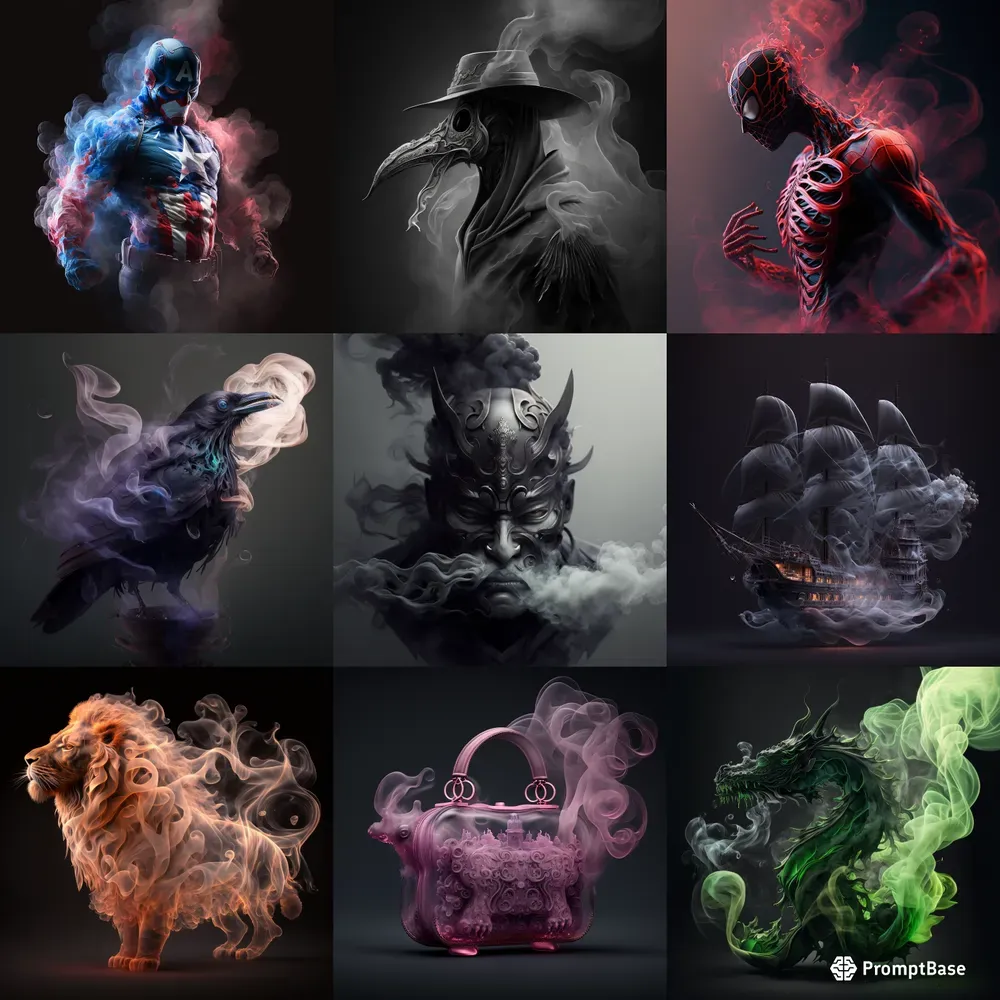 Dissipating Smoke Sculptures