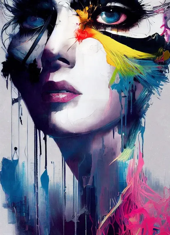 Stylized portrait illustration