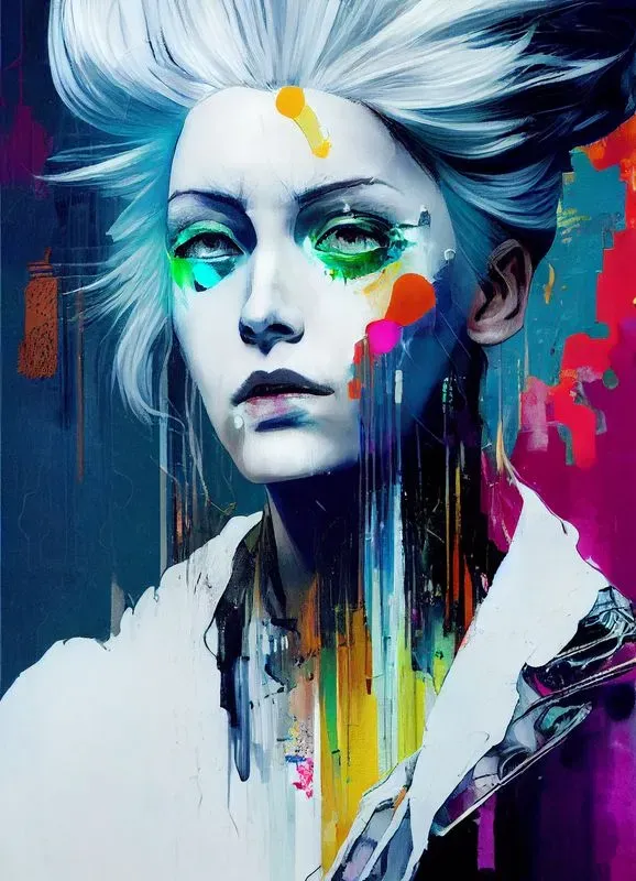 Stylized portrait illustration