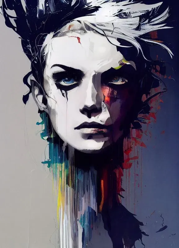 Stylized portrait illustration