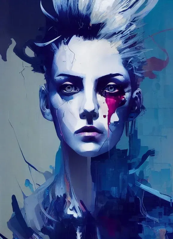 Stylized portrait illustration