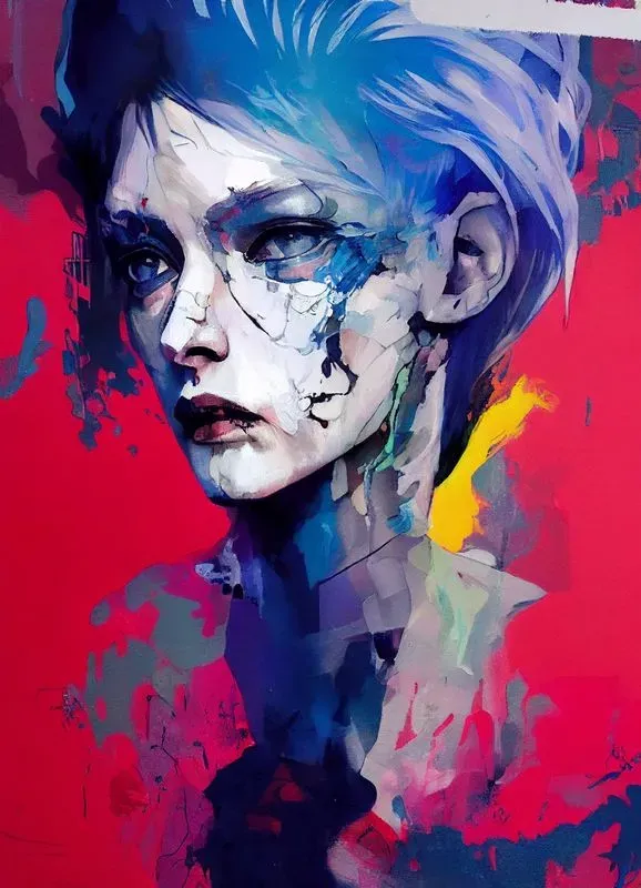 Stylized portrait illustration