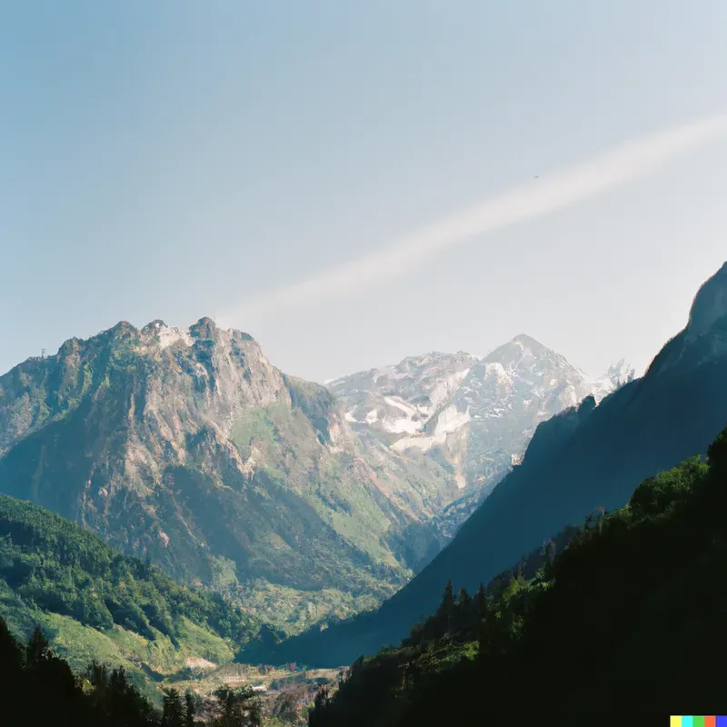 Photoreal Realistic Landscape Film Photography