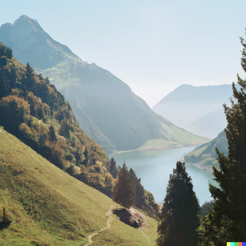 Photoreal Realistic Landscape Film Photography