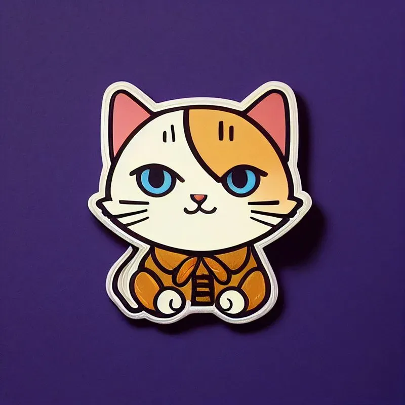 Cute Animal Sticker Design