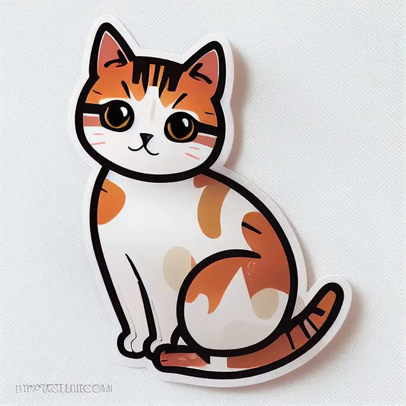 Cute Animal Sticker Design