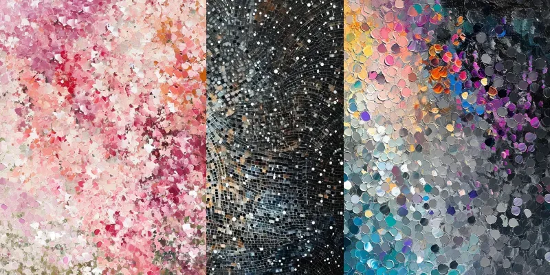 Pointillism Colors Patterns generated by undefined
