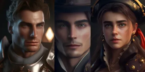 Aesthetic Portraits generated by midjourney