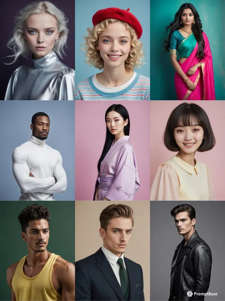 Stylish Photography Fashionable Portraits