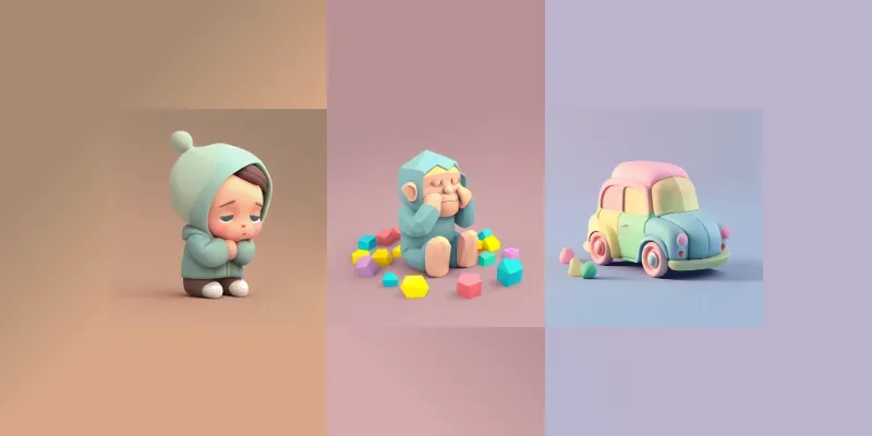 Cute Isometric Emojis generated by undefined