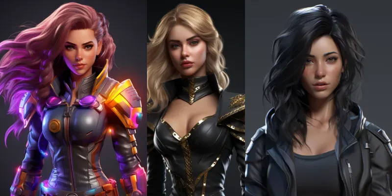 Creations Of Female Characters generated by undefined