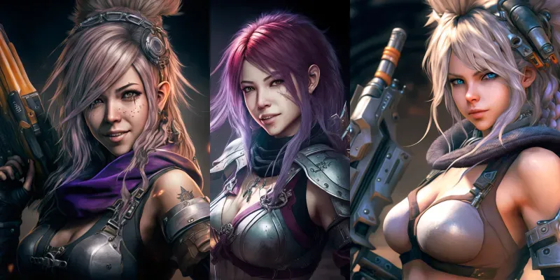 Anime Gun Girls generated by undefined