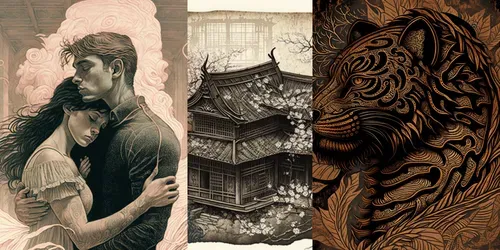 Vintage Illustrations generated by midjourney