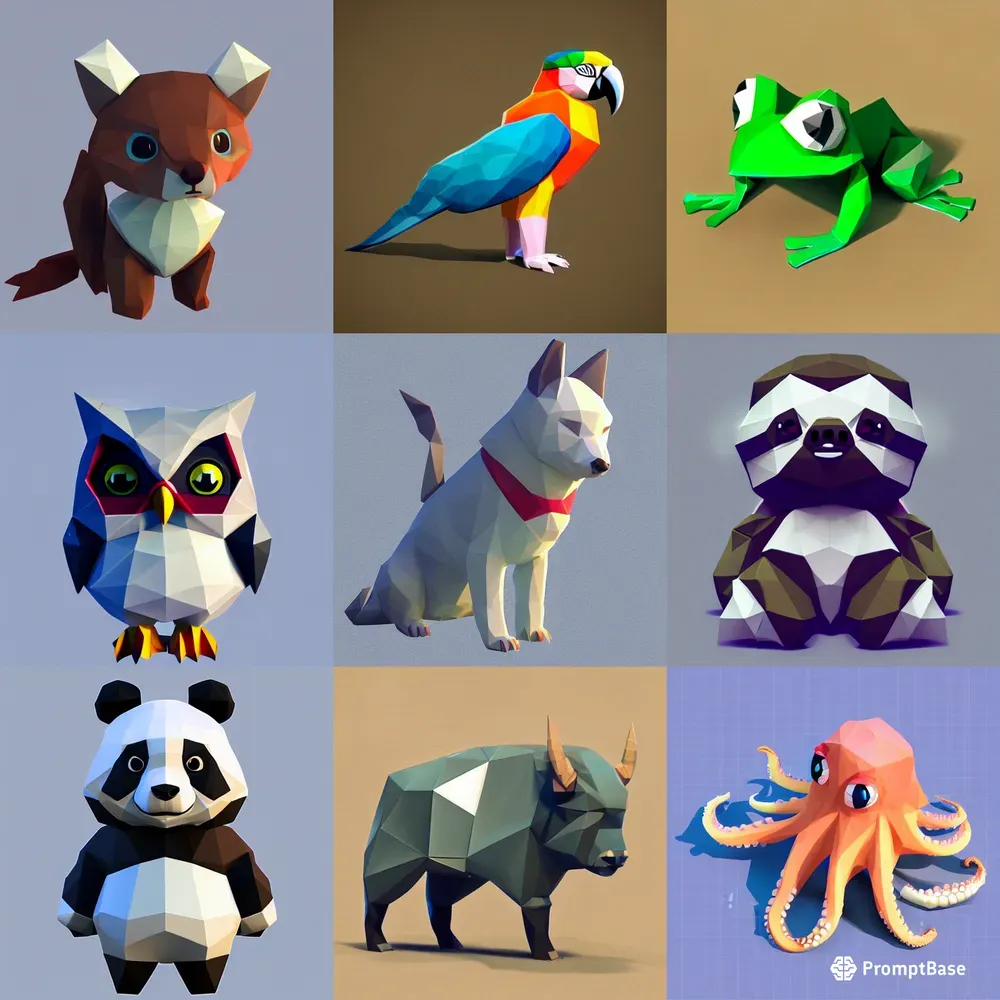 Low Poly Animals