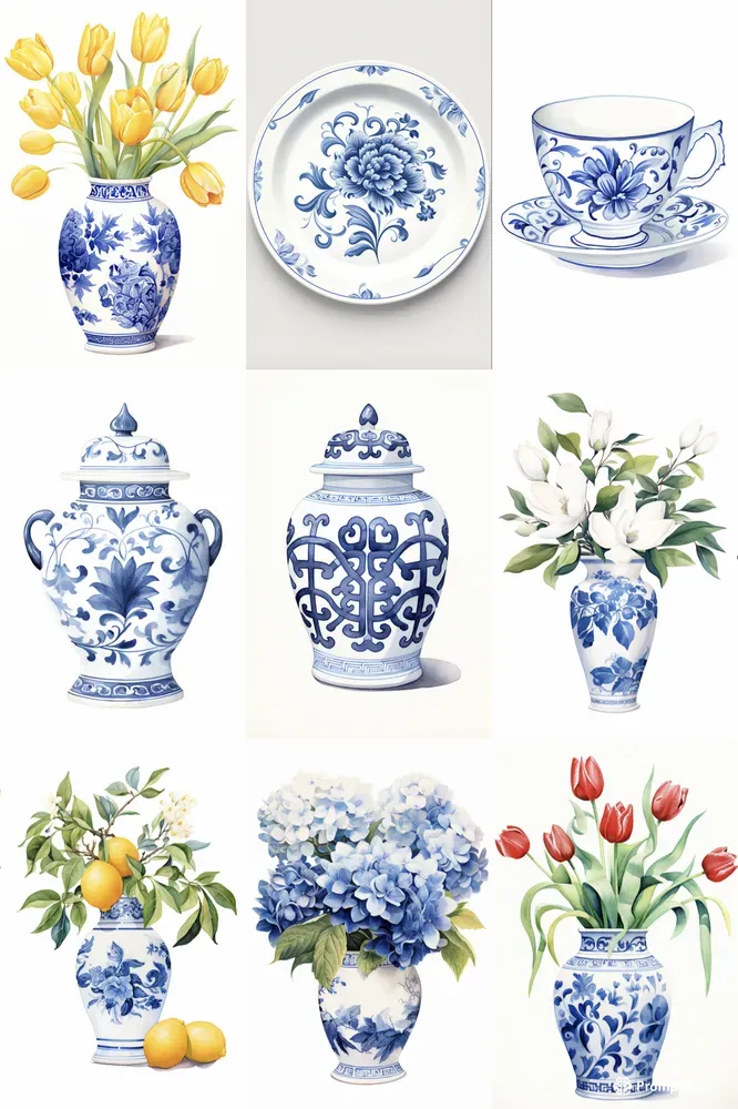 Ginger Jar Chinoiserie Cliparts