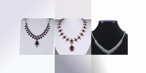 Classic Gem Wedding Necklace generated by dalle
