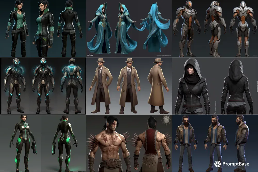 Futuristic Video Game Character Designs