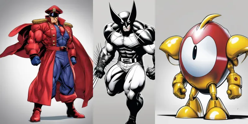 Iconic Manga Style Superheroes generated by undefined