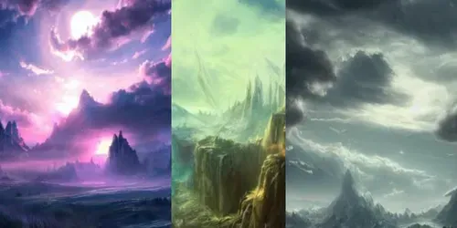 Gorgeous Fantasy Landscapes generated by promptbase