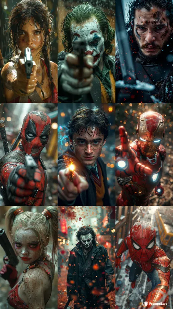 Cinematic Photos Of Superheroes
